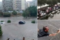 Severa Tormenta golpea Palermo , generando inundaciones . Italia Videos