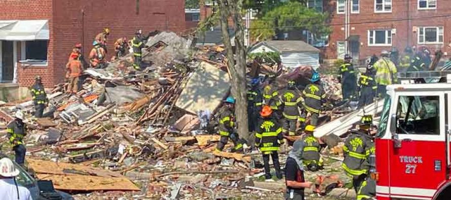 Una gran explosión destruye varias casas en Baltimore Uno muerto y varias personas atrapadas (Fotos y  Videos)